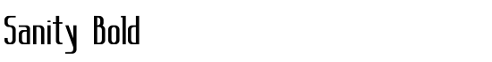 Sanity Bold - Download Thousands of Free Fonts at FontZone.net