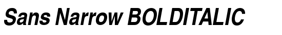 Sans Narrow BOLDITALIC - Download Thousands of Free Fonts at FontZone.net