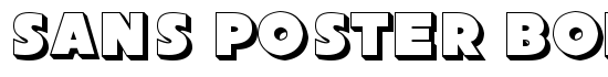Sans Poster Bold 3D JL - Download Thousands of Free Fonts at FontZone.net