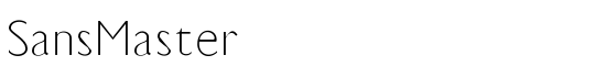SansMaster - Download Thousands of Free Fonts at FontZone.net