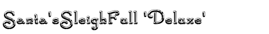 Santa'sSleighFull 'Deluxe' - Download Thousands of Free Fonts at FontZone.net