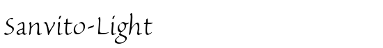 Sanvito-Light - Download Thousands of Free Fonts at FontZone.net