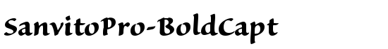 SanvitoPro-BoldCapt - Download Thousands of Free Fonts at FontZone.net