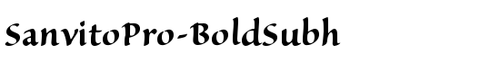 SanvitoPro-BoldSubh - Download Thousands of Free Fonts at FontZone.net