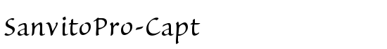 SanvitoPro-Capt - Download Thousands of Free Fonts at FontZone.net