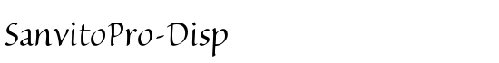 SanvitoPro-Disp - Download Thousands of Free Fonts at FontZone.net