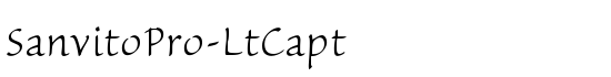 SanvitoPro-LtCapt - Download Thousands of Free Fonts at FontZone.net