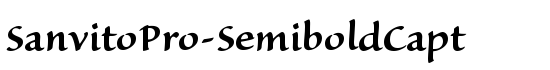 SanvitoPro-SemiboldCapt - Download Thousands of Free Fonts at FontZone.net