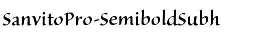 SanvitoPro-SemiboldSubh - Download Thousands of Free Fonts at FontZone.net