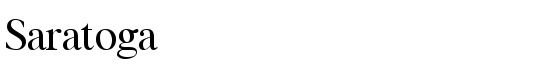 Saratoga - Download Thousands of Free Fonts at FontZone.net