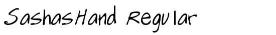 SashasHand Regular - Download Thousands of Free Fonts at FontZone.net