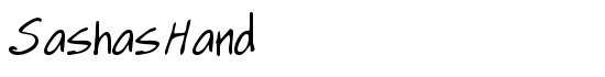 SashasHand - Download Thousands of Free Fonts at FontZone.net