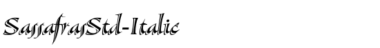 SassafrasStd-Italic - Download Thousands of Free Fonts at FontZone.net