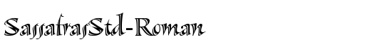 SassafrasStd-Roman - Download Thousands of Free Fonts at FontZone.net