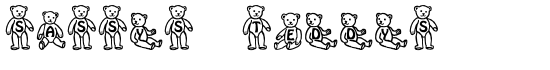 Sassys Teddys 1 - Download Thousands of Free Fonts at FontZone.net