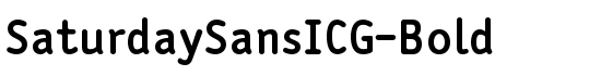 SaturdaySansICG-Bold - Download Thousands of Free Fonts at FontZone.net