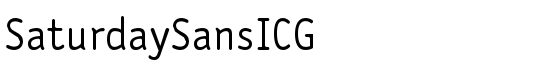SaturdaySansICG - Download Thousands of Free Fonts at FontZone.net