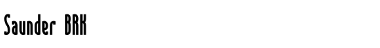 Saunder BRK - Download Thousands of Free Fonts at FontZone.net