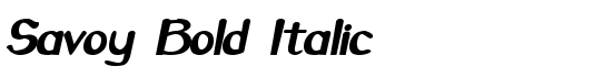 Savoy Bold Italic - Download Thousands of Free Fonts at FontZone.net