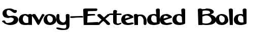 Savoy-Extended Bold - Download Thousands of Free Fonts at FontZone.net
