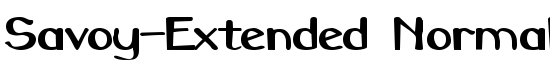 Savoy-Extended Normal - Download Thousands of Free Fonts at FontZone.net