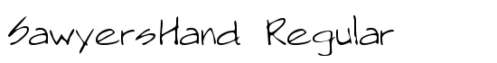 SawyersHand Regular - Download Thousands of Free Fonts at FontZone.net