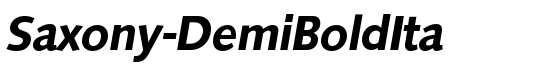 Saxony-DemiBoldIta - Download Thousands of Free Fonts at FontZone.net