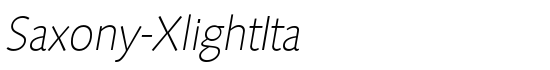 Saxony-XlightIta - Download Thousands of Free Fonts at FontZone.net