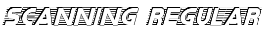 Scanning Regular - Download Thousands of Free Fonts at FontZone.net