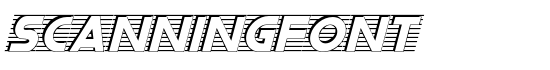 ScanningFont - Download Thousands of Free Fonts at FontZone.net