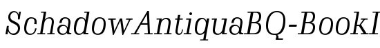 SchadowAntiquaBQ-BookItalic - Download Thousands of Free Fonts at FontZone.net