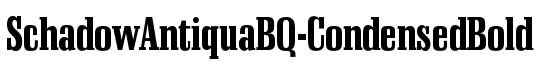 SchadowAntiquaBQ-CondensedBold - Download Thousands of Free Fonts at FontZone.net