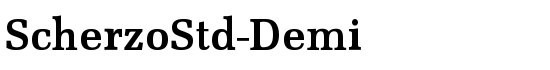 ScherzoStd-Demi - Download Thousands of Free Fonts at FontZone.net