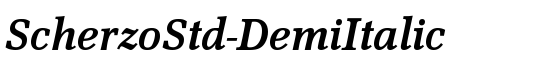 ScherzoStd-DemiItalic - Download Thousands of Free Fonts at FontZone.net