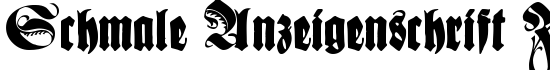 Schmale Anzeigenschrift Zier - Download Thousands of Free Fonts at FontZone.net