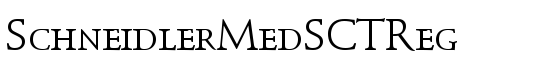SchneidlerMedSCTReg - Download Thousands of Free Fonts at FontZone.net