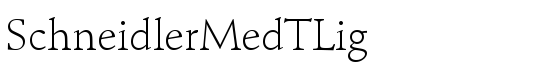 SchneidlerMedTLig - Download Thousands of Free Fonts at FontZone.net