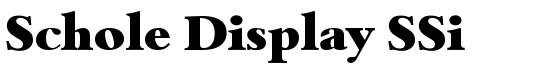 Schole Display SSi - Download Thousands of Free Fonts at FontZone.net