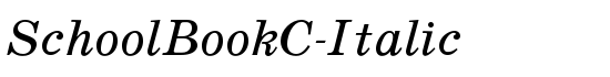 SchoolBookC-Italic - Download Thousands of Free Fonts at FontZone.net