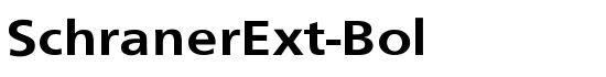 SchranerExt-Bol - Download Thousands of Free Fonts at FontZone.net