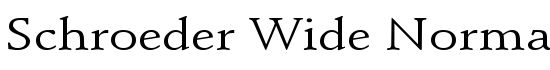 Schroeder Wide Normal - Download Thousands of Free Fonts at FontZone.net