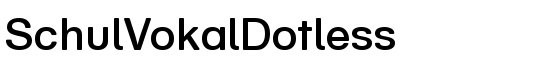 SchulVokalDotless - Download Thousands of Free Fonts at FontZone.net