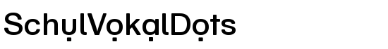 SchulVokalDots - Download Thousands of Free Fonts at FontZone.net