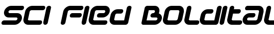 Sci Fied BoldItalic - Download Thousands of Free Fonts at FontZone.net