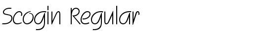 Scogin Regular - Download Thousands of Free Fonts at FontZone.net