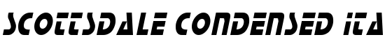 Scottsdale Condensed Italic - Download Thousands of Free Fonts at FontZone.net