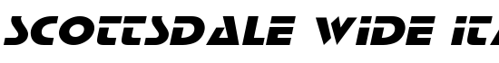Scottsdale Wide Italic - Download Thousands of Free Fonts at FontZone.net