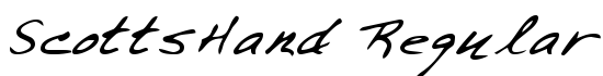 ScottsHand Regular - Download Thousands of Free Fonts at FontZone.net