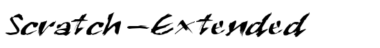Scratch-Extended - Download Thousands of Free Fonts at FontZone.net