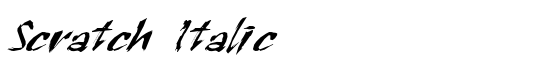 Scratch Italic - Download Thousands of Free Fonts at FontZone.net